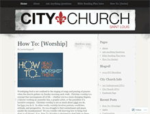 Tablet Screenshot of citychurchstl.wordpress.com