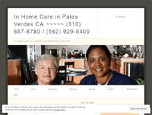 Tablet Screenshot of palosverdesinhomecare.wordpress.com