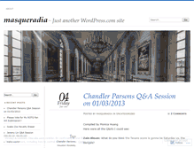 Tablet Screenshot of masqueradia.wordpress.com
