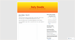 Desktop Screenshot of andreadoodles.wordpress.com