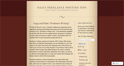 Desktop Screenshot of dailyfreelancewritingtips.wordpress.com