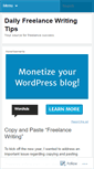Mobile Screenshot of dailyfreelancewritingtips.wordpress.com
