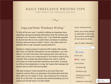 Tablet Screenshot of dailyfreelancewritingtips.wordpress.com