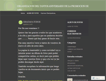 Tablet Screenshot of aniversario.wordpress.com