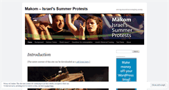 Desktop Screenshot of makomsummerprotests.wordpress.com