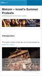 Mobile Screenshot of makomsummerprotests.wordpress.com