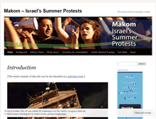 Tablet Screenshot of makomsummerprotests.wordpress.com