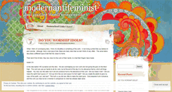 Desktop Screenshot of modernantifeminist.wordpress.com