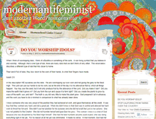 Tablet Screenshot of modernantifeminist.wordpress.com