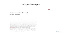 Desktop Screenshot of airportlounges.wordpress.com