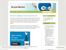 Tablet Screenshot of drupalmeister.wordpress.com