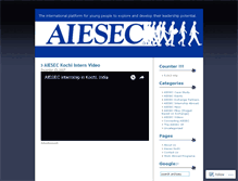 Tablet Screenshot of aieseckochi.wordpress.com