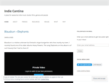 Tablet Screenshot of indiecantina.wordpress.com