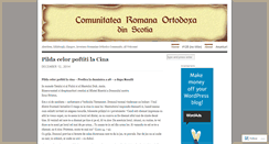 Desktop Screenshot of bisericaortodoxaromanascotia.wordpress.com
