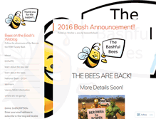Tablet Screenshot of beesonthebash.wordpress.com