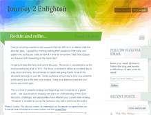 Tablet Screenshot of journey2enlighten.wordpress.com