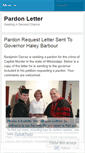 Mobile Screenshot of pardonletter.wordpress.com
