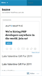 Mobile Screenshot of bazse.wordpress.com
