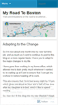 Mobile Screenshot of myroadtoboston.wordpress.com