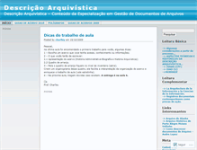 Tablet Screenshot of descricaoarquivistica.wordpress.com