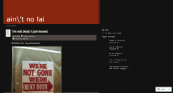 Desktop Screenshot of aintnolai.wordpress.com