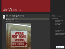 Tablet Screenshot of aintnolai.wordpress.com