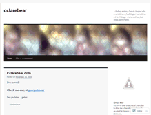 Tablet Screenshot of cclarebear.wordpress.com