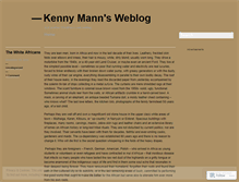 Tablet Screenshot of kennymann.wordpress.com