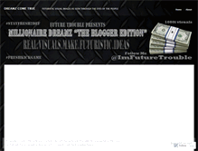 Tablet Screenshot of millionairedreamz.wordpress.com