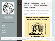 Tablet Screenshot of miradorrecords.wordpress.com