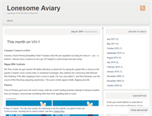Tablet Screenshot of lonesomeaviary.wordpress.com