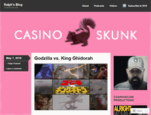 Tablet Screenshot of casinoskunk.wordpress.com
