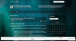 Desktop Screenshot of elvuelodelalicanto.wordpress.com