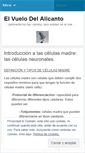 Mobile Screenshot of elvuelodelalicanto.wordpress.com