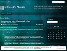 Tablet Screenshot of elvuelodelalicanto.wordpress.com