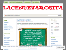 Tablet Screenshot of lacenuevarosita.wordpress.com