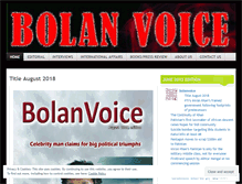 Tablet Screenshot of bolanvoice.wordpress.com