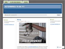 Tablet Screenshot of determinedtobefit.wordpress.com