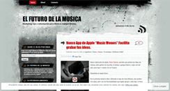 Desktop Screenshot of elfuturodelamusica.wordpress.com