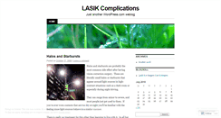 Desktop Screenshot of lasikcomplications.wordpress.com