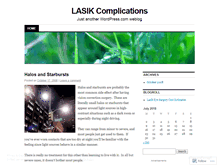 Tablet Screenshot of lasikcomplications.wordpress.com