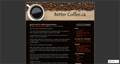 Desktop Screenshot of bettercoffeedave.wordpress.com