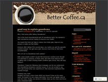 Tablet Screenshot of bettercoffeedave.wordpress.com