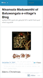 Mobile Screenshot of nisansalamaduwanthi.wordpress.com