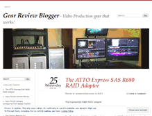 Tablet Screenshot of gearreviewblogger.wordpress.com