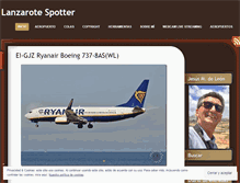 Tablet Screenshot of lanzarotespotter.wordpress.com