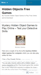 Mobile Screenshot of hiddenobjectsfreegames.wordpress.com