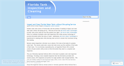 Desktop Screenshot of fltankinspections.wordpress.com