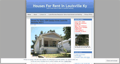 Desktop Screenshot of housesforrentinlouisvilleky.wordpress.com