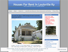 Tablet Screenshot of housesforrentinlouisvilleky.wordpress.com